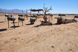 Mineralienmarktstand