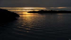 Hamn i Senja Sonnenuntergang