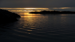 Hamn i Senja Sonnenuntergang