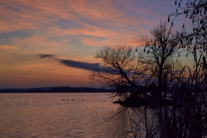 Sonnenuntergang am Trebelsee