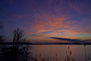 Sonnenuntergang am Trebelsee