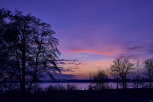 Sonnenuntergang am Trebelsee