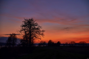 Sonnenuntergang am Trebelsee