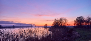 Sonnenuntergang am Trebelsee