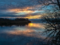 Sonnenuntergang am Trebelsee